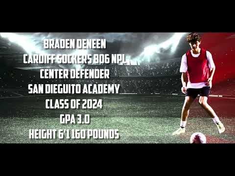 Video of Braden Deneen/College Soccer recruiting Video/Class of 2024