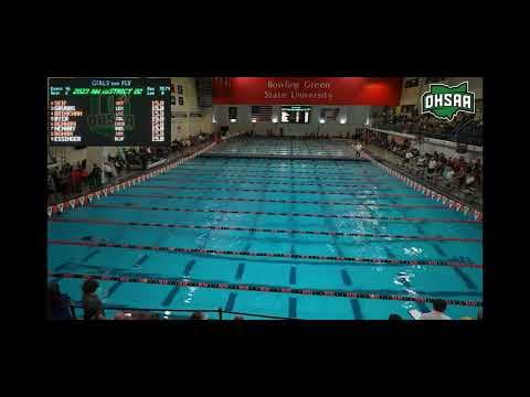 Video of OHSAA District Tournament Division II Girls 100 Butterfly Heat 2 @BGSU