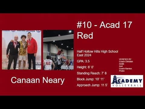 Video of Canaan Neary (UPDATED STATS) 2022 - 2023 highlight reel
