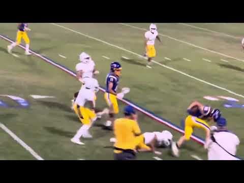 Video of Senior year varsity home game # 70 blue jersey