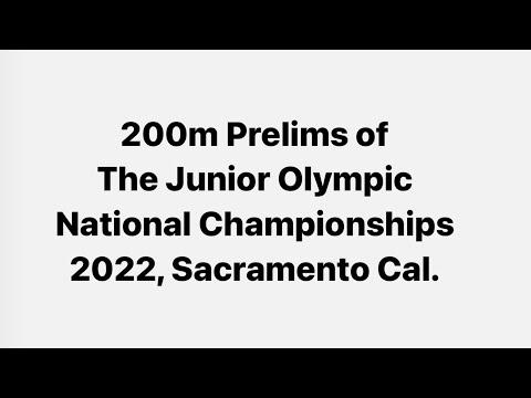 Video of USATF Junior Olympics 2022- National Championships 200m Prelim