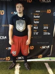Hunter Taylor Football recruiting profile image