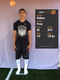 Mathew Posas Football recruiting profile image
