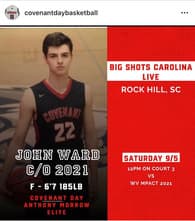 John Ward Men's Basketball recruiting profile image
