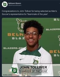 John Tolliver Men's Soccer recruiting profile image