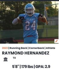 Raymond Hernandez Football recruiting profile image