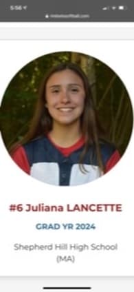 Juliana Lancette Softball recruiting profile image