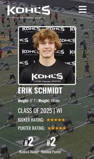 Erik Schmidt Football recruiting profile image