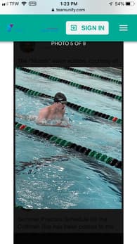 Benjamin Mason Men's Swimming recruiting profile image