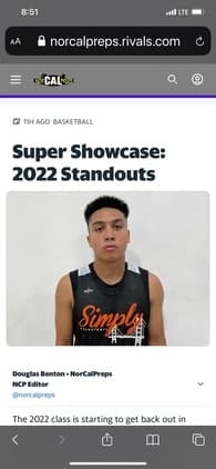 Sean Michael Quanico Men's Basketball recruiting profile image