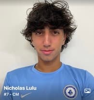 Nicholas Lulu Men's Soccer recruiting profile image