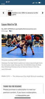 Carlos Leyva Wrestling recruiting profile image