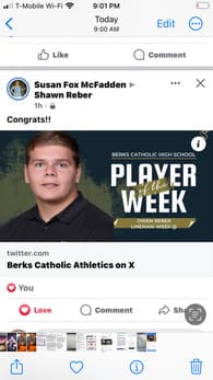 Owen Reber Football recruiting profile image