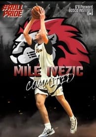 Mile' Ivezic Men's Basketball recruiting profile image