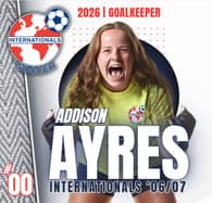 Addison Ayres Women's Soccer recruiting profile image
