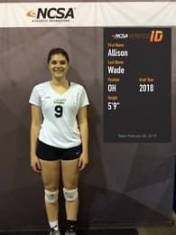 Allison Wade Women's Volleyball recruiting profile image
