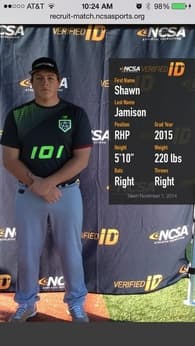 Shawn Jamison Baseball recruiting profile image