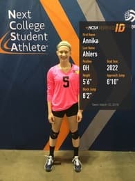 Annika Ahlers Women's Volleyball recruiting profile image