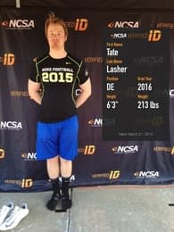 Tate Lasher Football recruiting profile image