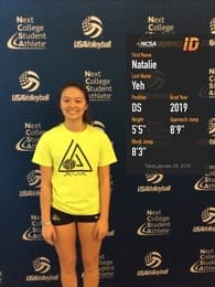 Natalie Yeh Women's Volleyball recruiting profile image