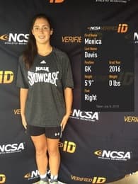 Monica Davis Women's Soccer recruiting profile image