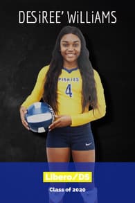 Desiree' Williams Women's Volleyball recruiting profile image