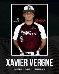 Xavier Vergne Baseball recruiting profile image