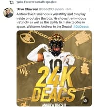 Andrew Hines III Football recruiting profile image