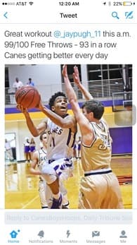 Jaylon Pugh Men's Basketball recruiting profile image