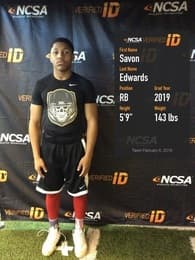 Savon Edwards Football recruiting profile image