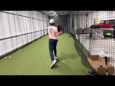 Video of Working first base backhand.