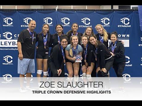 Video of Zoe Slaughter, 2022 Libero Defensive Highlight
