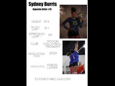 Video of Sydney Burris - Opposite Hitter Recruiting Video, Class of 2020