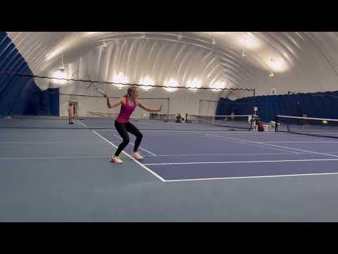 Video of Isabelle Richter Tennis Match (pink shirt) UTR Match
