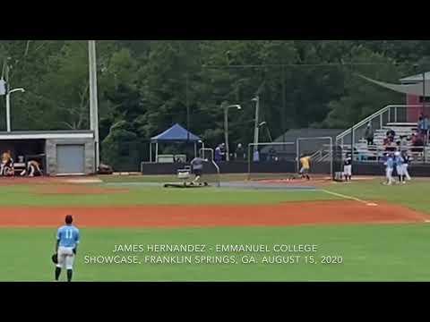 Video of James Hernandez Emmanuel College Showcase - August 2020
