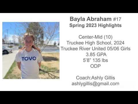 Video of Bayla Abraham Spring Highlights 2023 Final