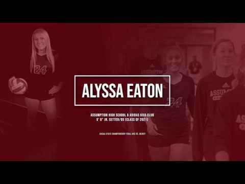 Video of Assumption High School comes back from 7 down in set 1 to sweep Mercy High School in 3 sets in the KHSAA State Championship. Alyssa Eaton, 2021 Setter, had 29 assists, 10 digs and 1 kill.