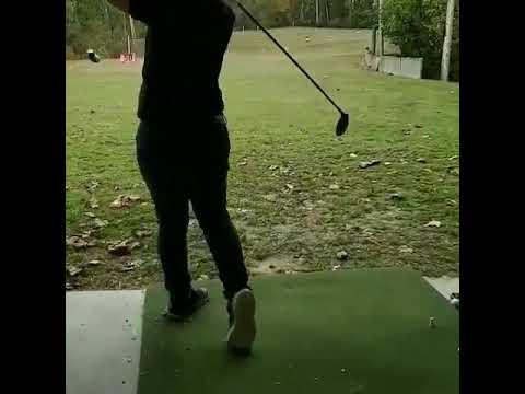 Video of Working on my swing at the range 