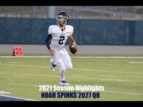 Video of Noah Spinks | 2027 | QB | 2021 Season Highlights