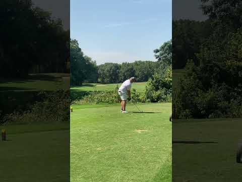 Video of 3-iron tee shot
