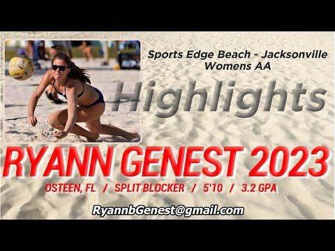 Video of Ryann Genest Sorts Edge Beach Jax womans AA