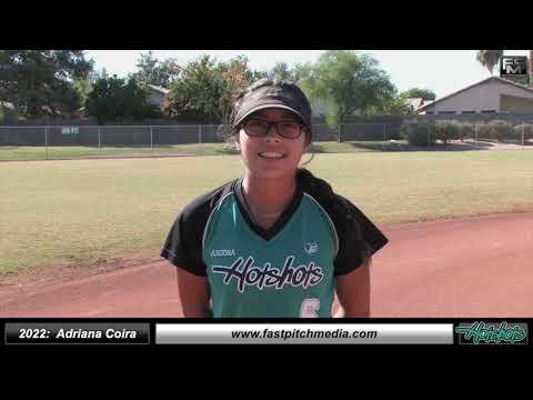 Video of 2022 Adriana Coira 4.66 GPA, Athletic Slapper & Middle Infielder Softball Skills Video- AZ Hotshots