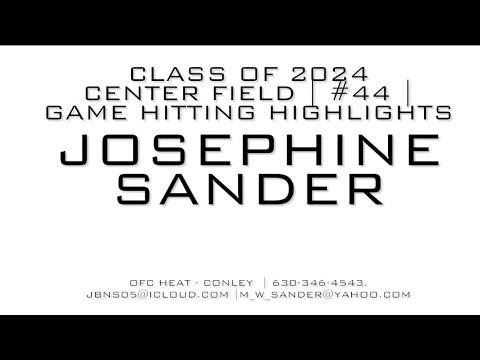 Video of Jo Sander - Class of '24 - OFC Heat Hitting Highlights