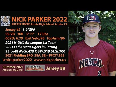 Video of Nick Parker CA 2022 MIF NorCal Baseball 3 Tourney Highlights AZ, CA, LA