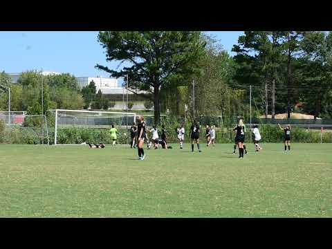 Video of Deborah scores her first goal in the 3rd game of the season for her ECNL team.