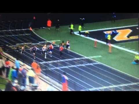 Video of Noah Caudy 110 meter hurdle State Champion 5-30-15 Lane 6 