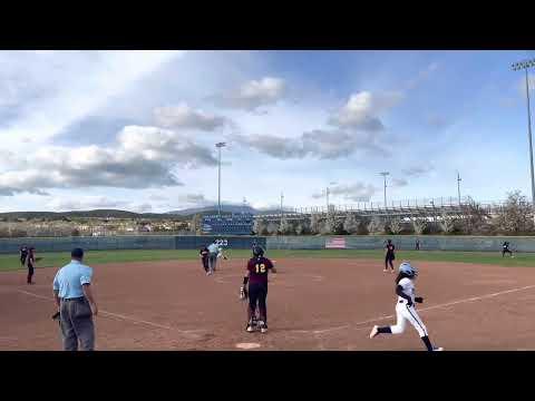 Video of ON FIRE!! Went 3/3 with 2 triples and 1 single in our game against Las Lomas