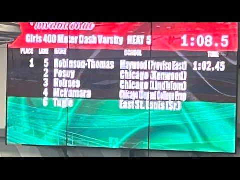 Video of Tori Robinson-Thomas runs at Conrad Worrill invitational 400m with a time of 1:02.45  