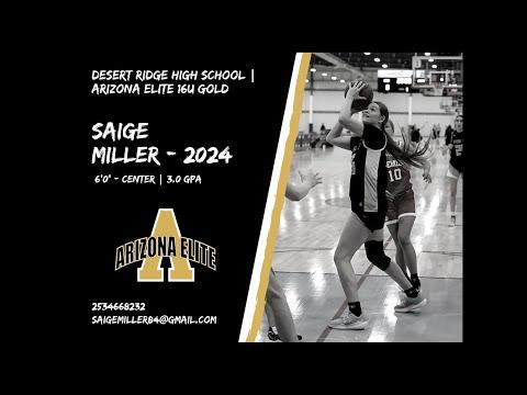 Video of saige miller 2024 AZ elite season highlights 