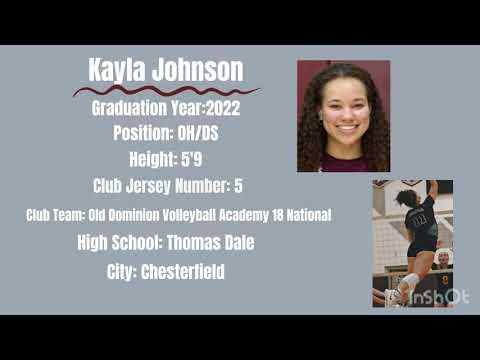 Video of Kayla Johnson - ACPL Greensboro Highlights - C/O 2022 OH